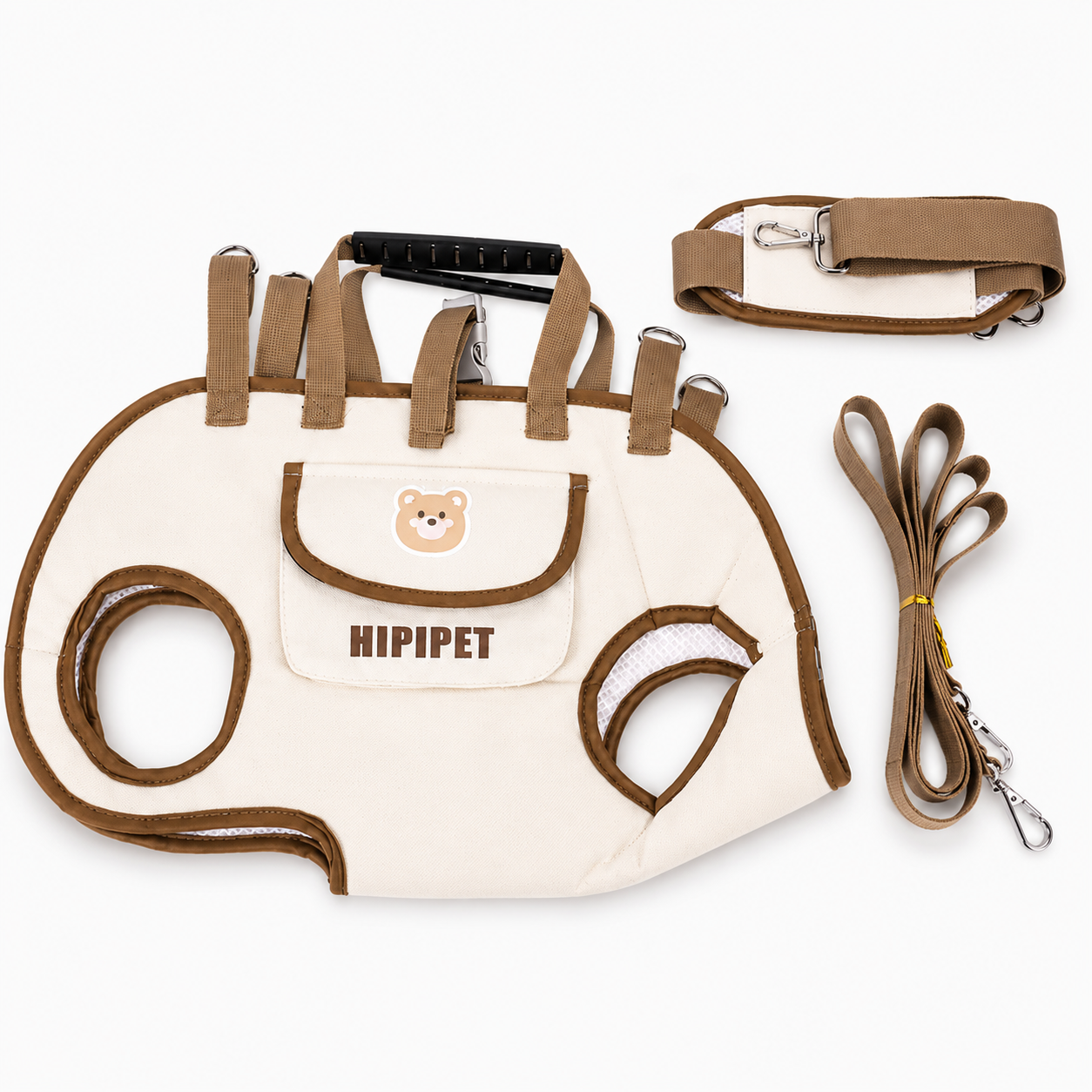 Pawsenger Hands-Free Pet Carrier Set — Carrier + Shoulder Strap + Leash